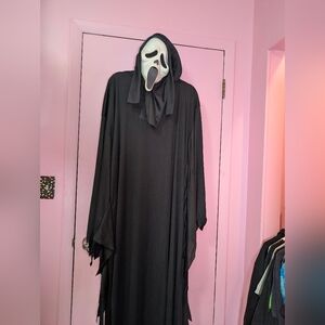 Vintage 1990s Ghostface Scream Mask And Robe